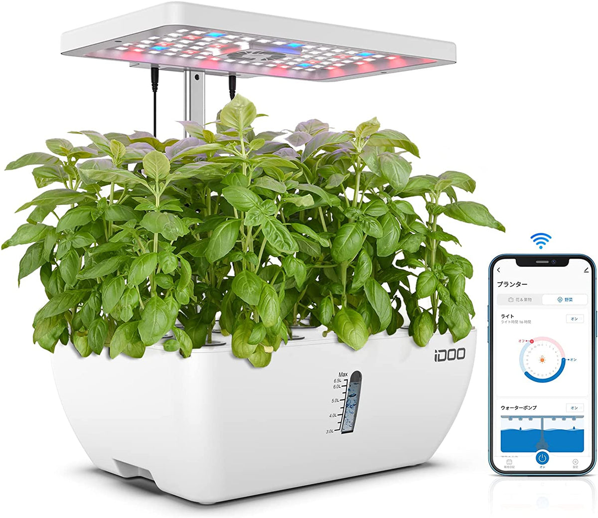 Smart Bloom iDOO Smart Bloom 12 アプリ連動水耕栽培キット - 室内園芸 - 12株