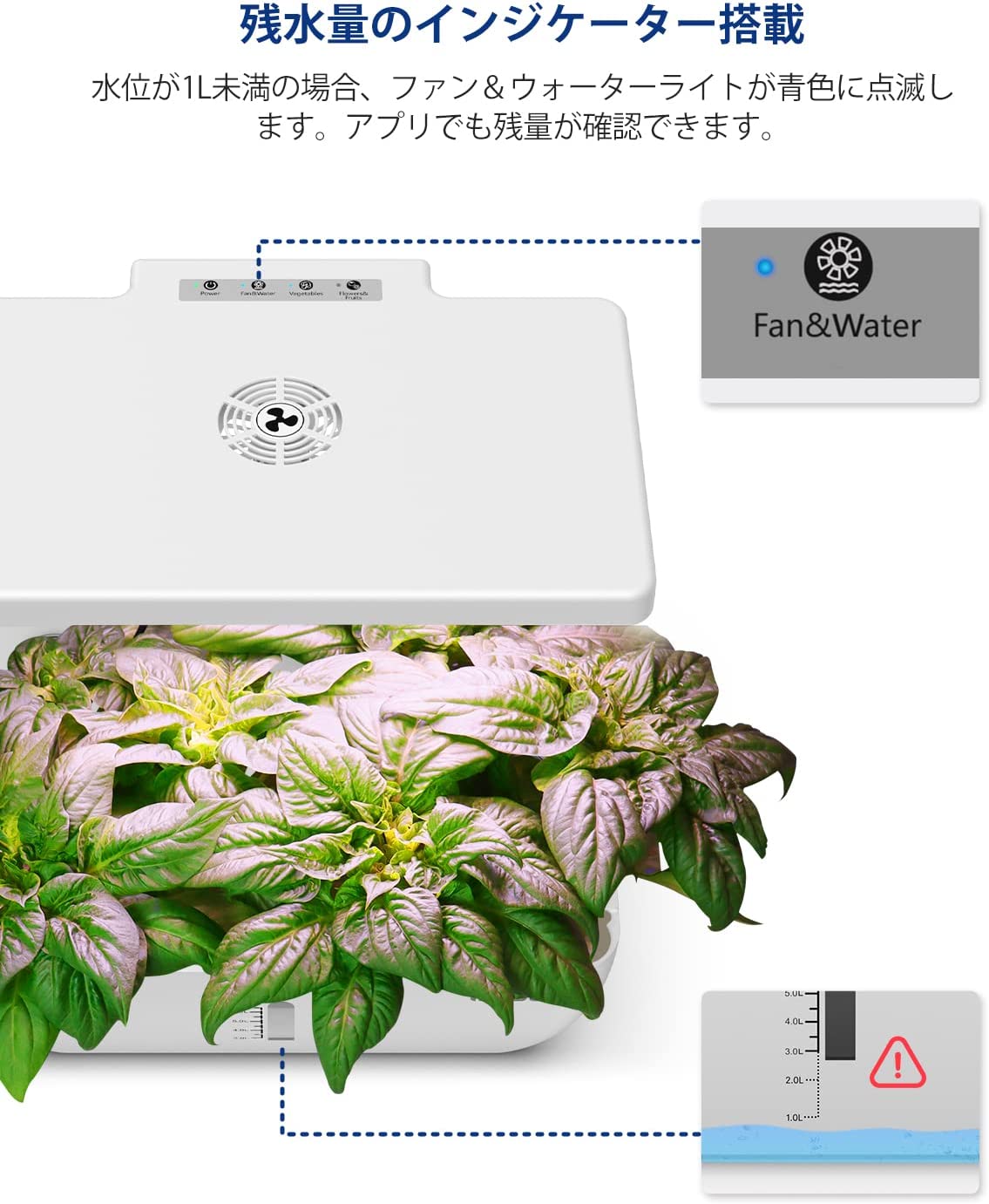 Smart Bloom iDOO Smart Bloom 12 アプリ連動水耕栽培キット - 室内園芸 - 12株