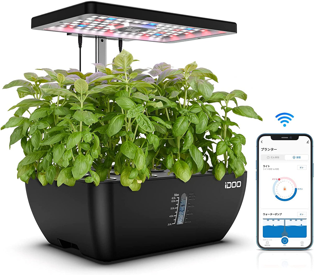 Smart Bloom iDOO Smart Bloom 12 アプリ連動水耕栽培キット - 室内園芸 - 12株